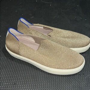 Rothy’s 7.5 Gold Slip-On Sneakers